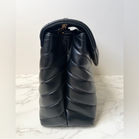 ❌SOLD❌ New Saint Laurent YSL Loulou Medium Leather Handbag Black Gold Hardware - Picture 5 of 16